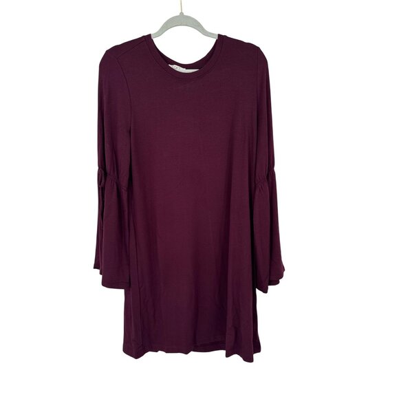 Loft Outlet Lounge Burgundy dress Tunic  Size Large Rayon knit new $69 - Picture 1 of 4
